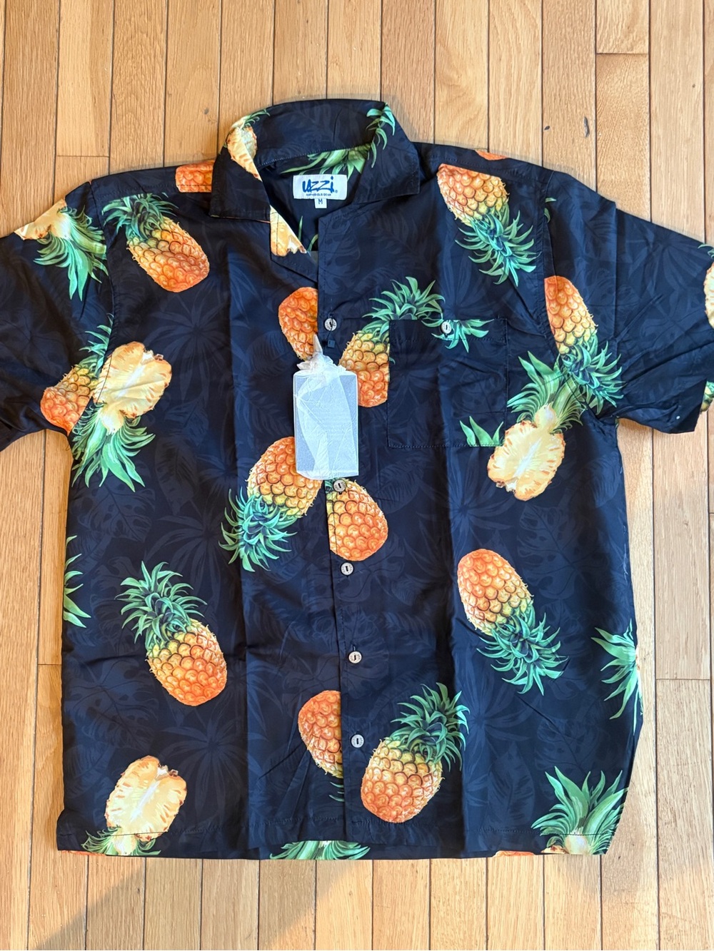 Uzzi Amphibious Gear Short Sleeve Button Down Shirt men's medium